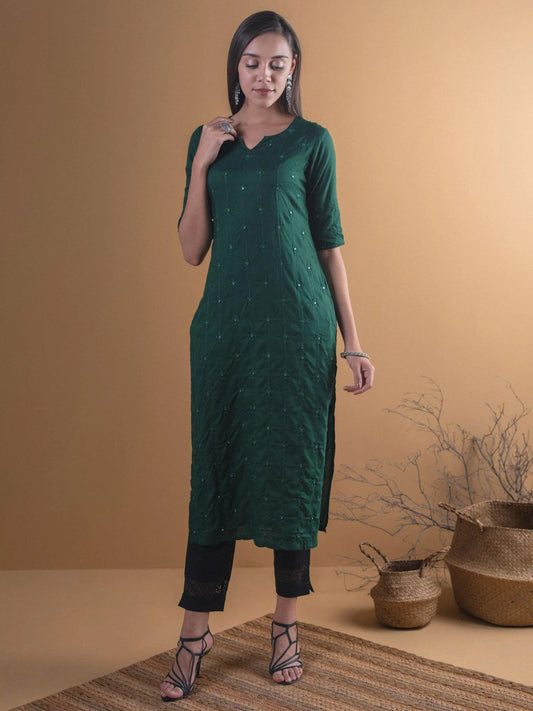 Green kurti